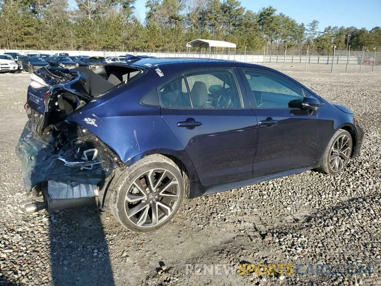 3 fotografías del automóvil dañado JTDS4MCEXNJ081067 TOYOTA COROLLA 2022