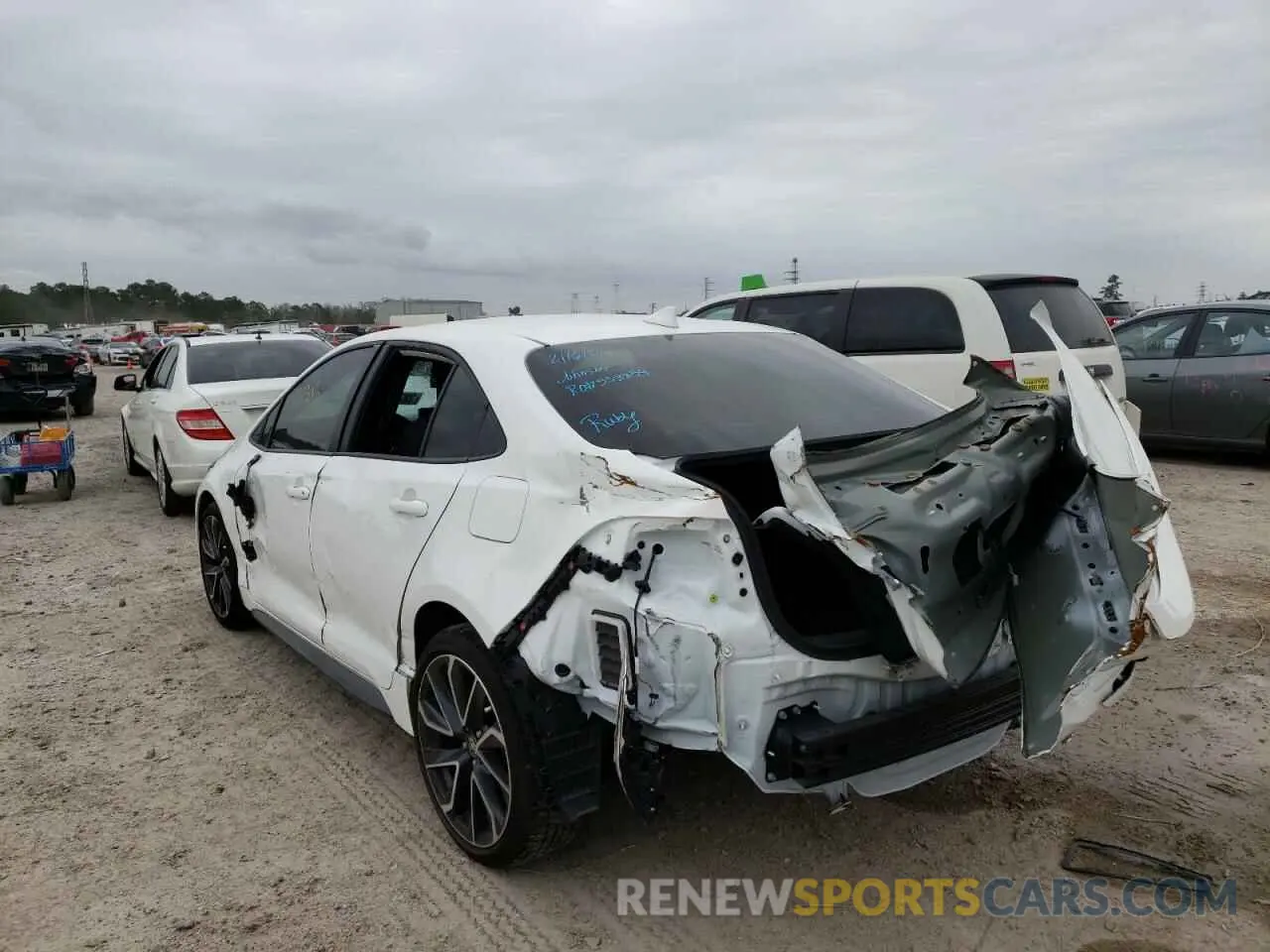 3 fotografías del automóvil dañado JTDS4MCEXNJ083322 TOYOTA COROLLA 2022