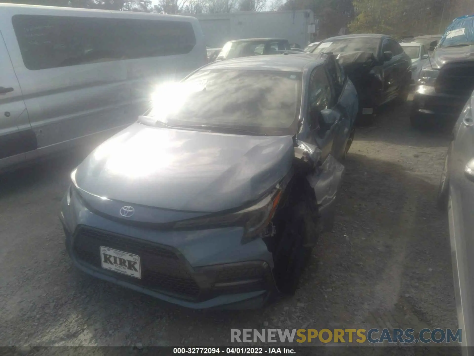 2 fotografías del automóvil dañado JTDS4MCEXNJ090075 TOYOTA COROLLA 2022