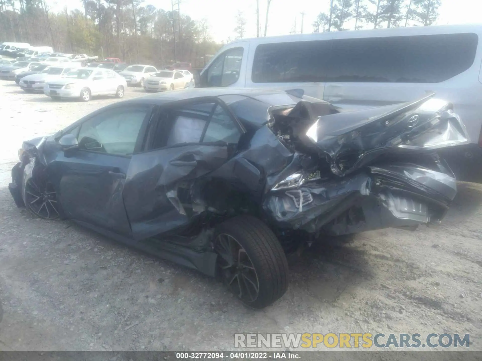 3 fotografías del automóvil dañado JTDS4MCEXNJ090075 TOYOTA COROLLA 2022