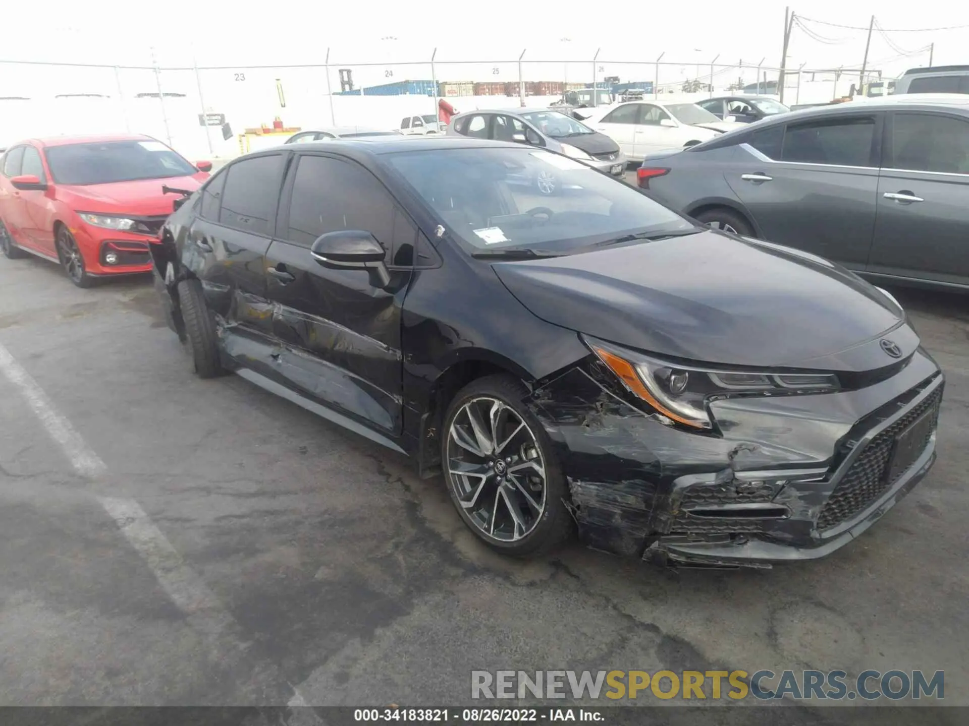 1 fotografías del automóvil dañado JTDT4MCE0NJ092843 TOYOTA COROLLA 2022