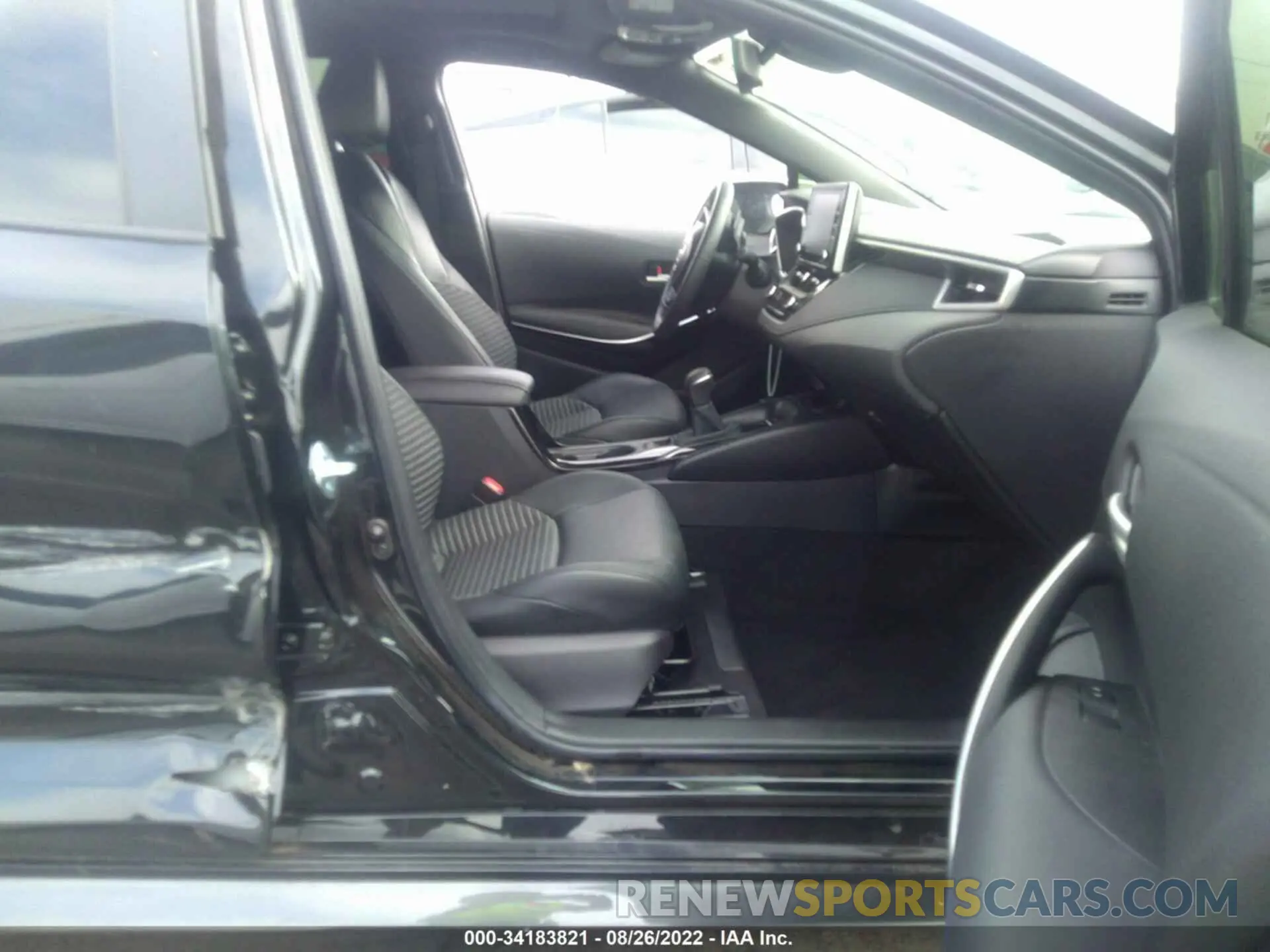 5 fotografías del automóvil dañado JTDT4MCE0NJ092843 TOYOTA COROLLA 2022