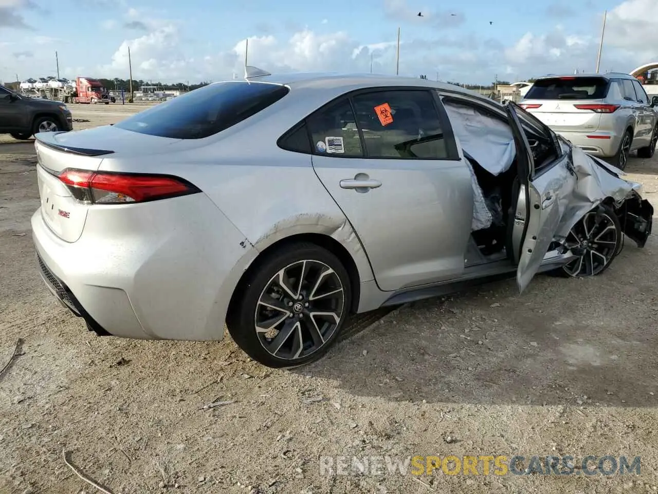 3 fotografías del automóvil dañado JTDT4MCE4NJ092960 TOYOTA COROLLA 2022