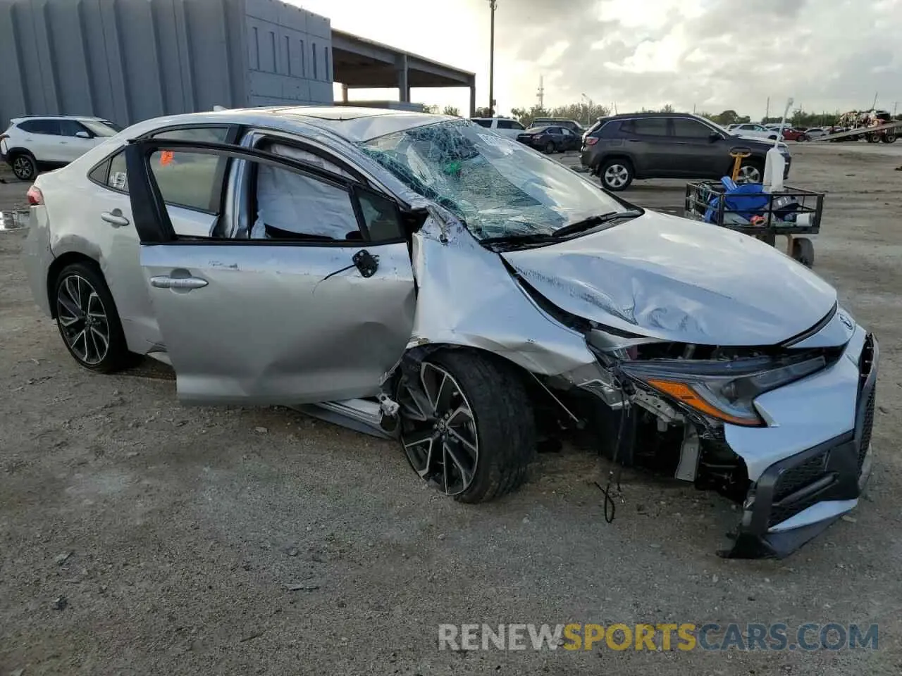4 fotografías del automóvil dañado JTDT4MCE4NJ092960 TOYOTA COROLLA 2022