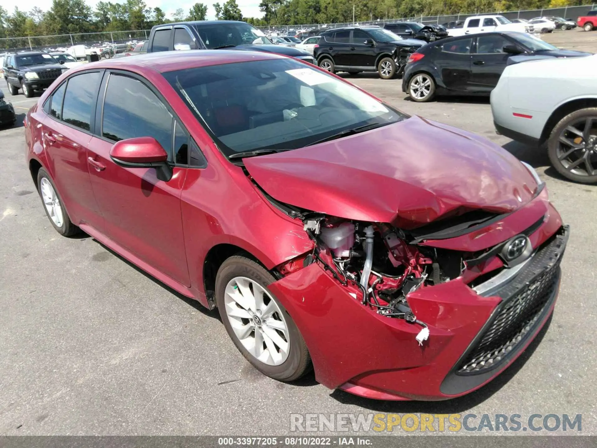 1 fotografías del automóvil dañado JTDVPMAE0NJ211994 TOYOTA COROLLA 2022