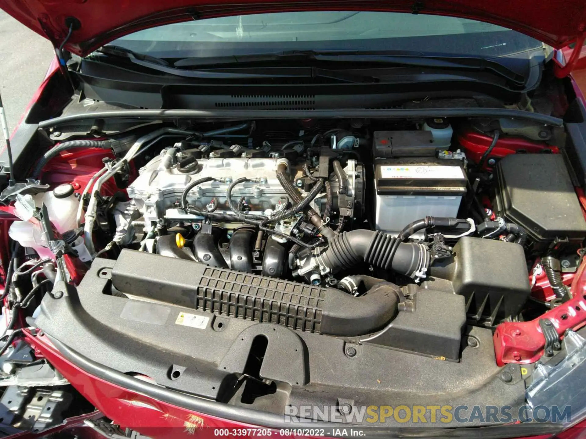 10 fotografías del automóvil dañado JTDVPMAE0NJ211994 TOYOTA COROLLA 2022
