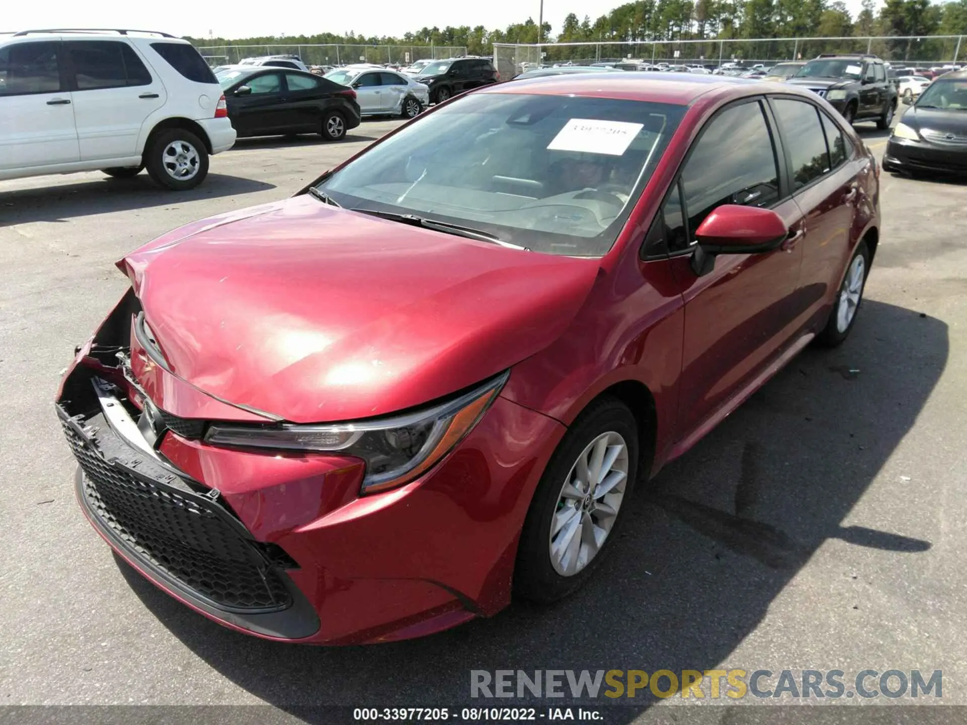 2 fotografías del automóvil dañado JTDVPMAE0NJ211994 TOYOTA COROLLA 2022