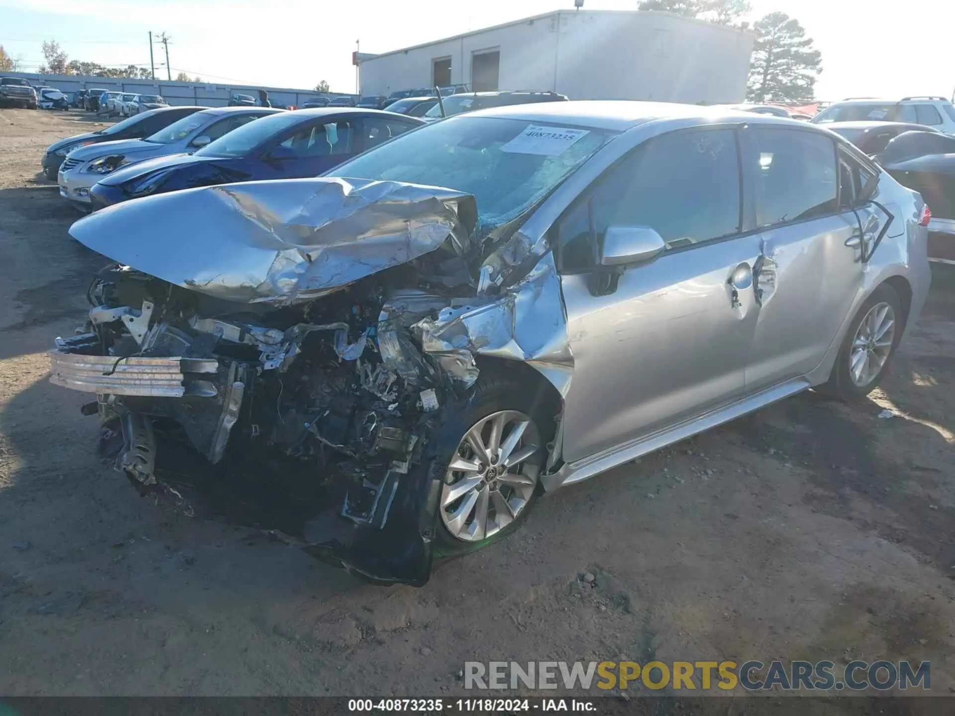 2 fotografías del automóvil dañado JTDVPMAE5NJ221999 TOYOTA COROLLA 2022