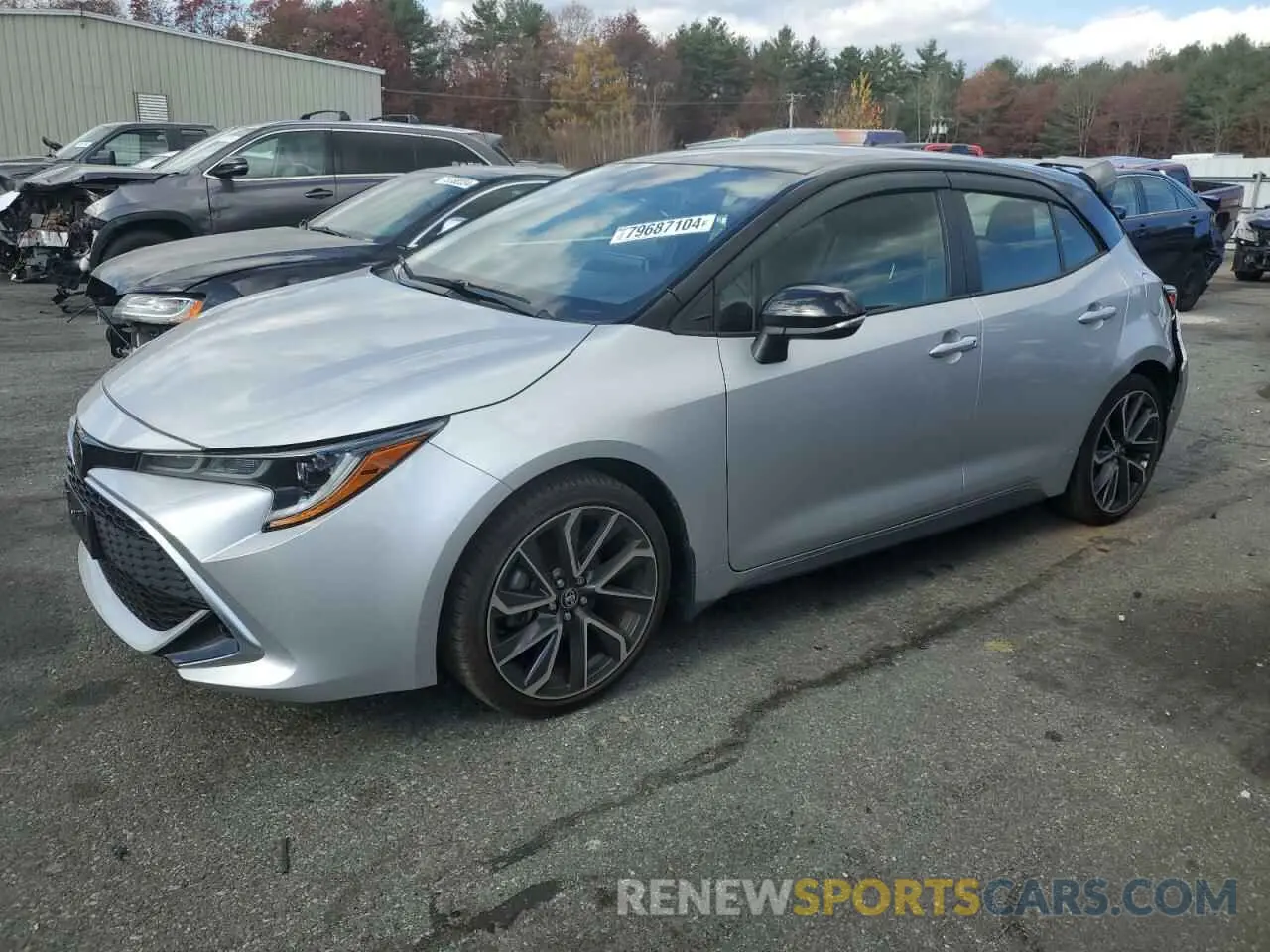 1 fotografías del automóvil dañado JTNA4MBE1N3172483 TOYOTA COROLLA 2022