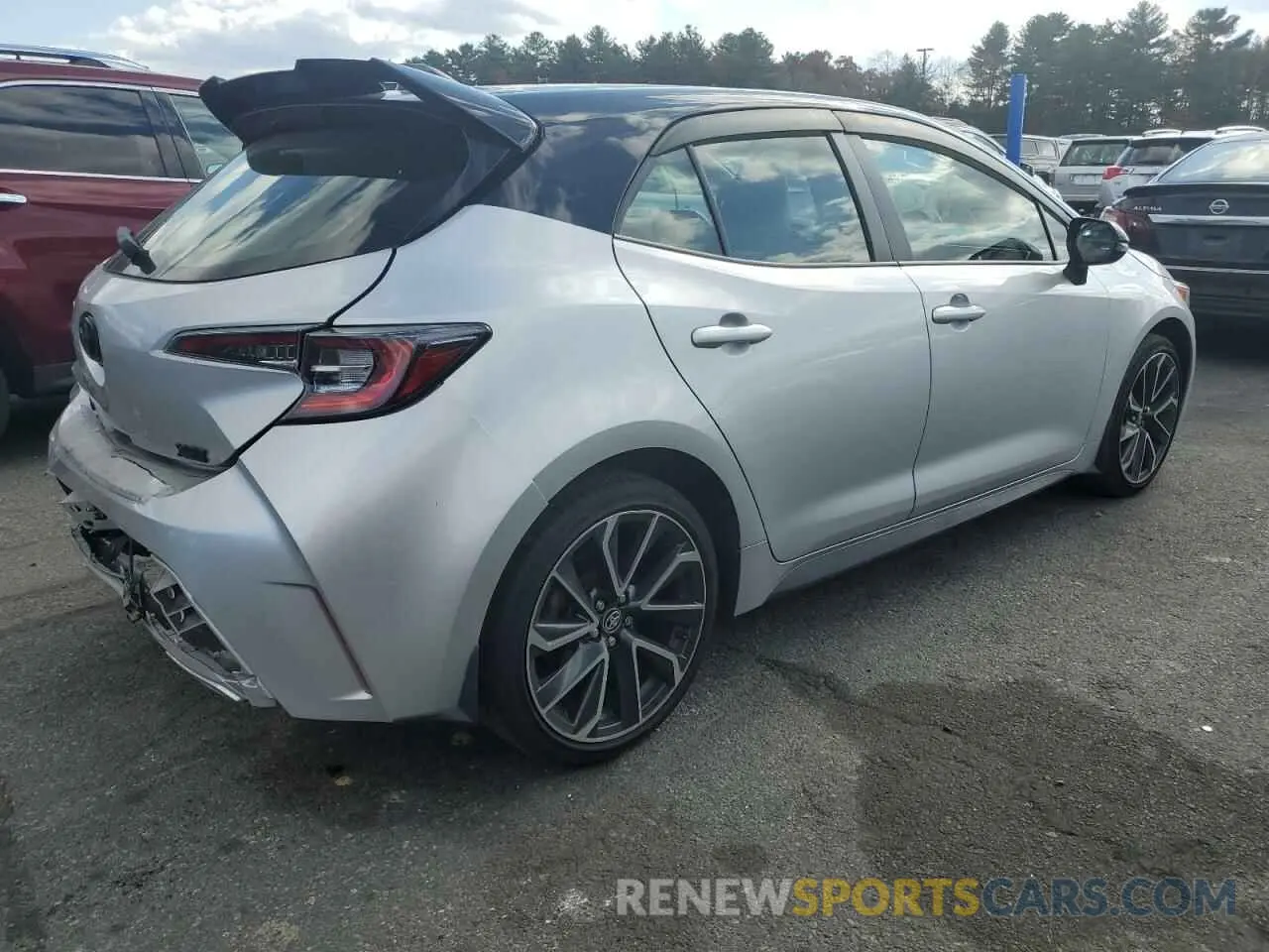 3 fotografías del automóvil dañado JTNA4MBE1N3172483 TOYOTA COROLLA 2022