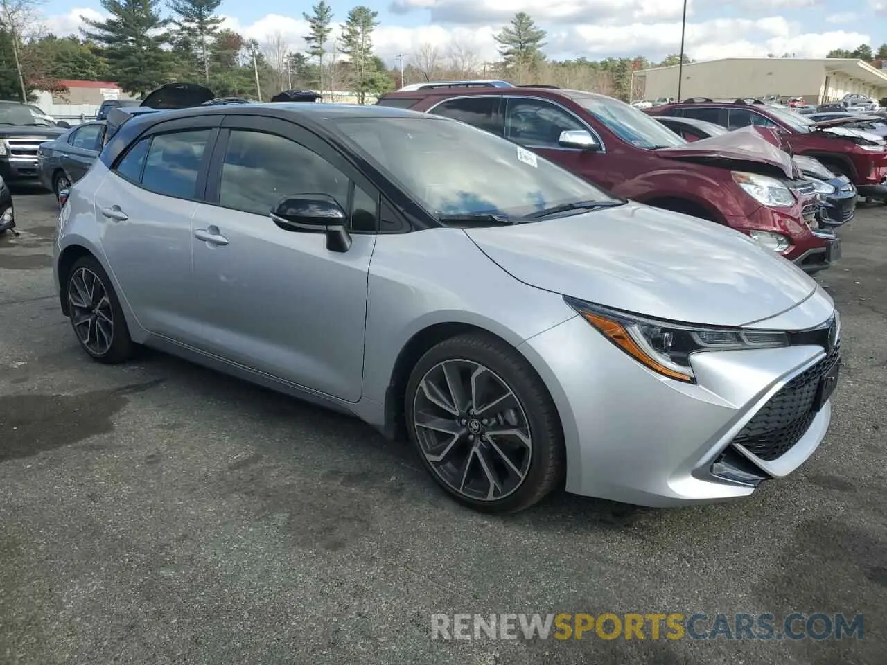 4 fotografías del automóvil dañado JTNA4MBE1N3172483 TOYOTA COROLLA 2022