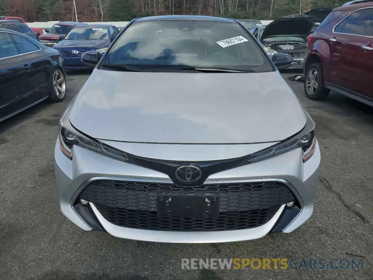 5 fotografías del automóvil dañado JTNA4MBE1N3172483 TOYOTA COROLLA 2022