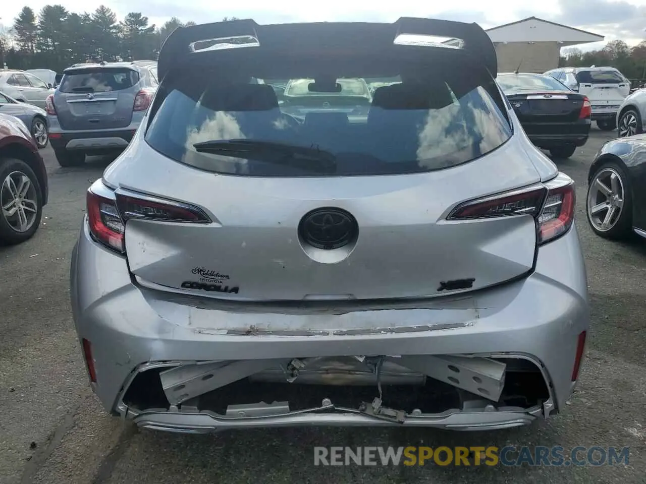 6 fotografías del automóvil dañado JTNA4MBE1N3172483 TOYOTA COROLLA 2022