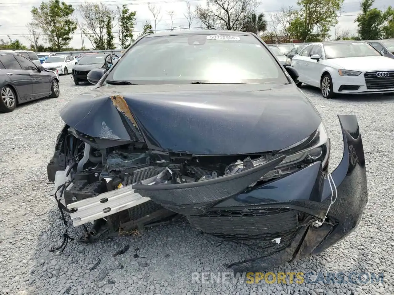 5 fotografías del automóvil dañado JTNA4MBE2N3185601 TOYOTA COROLLA 2022