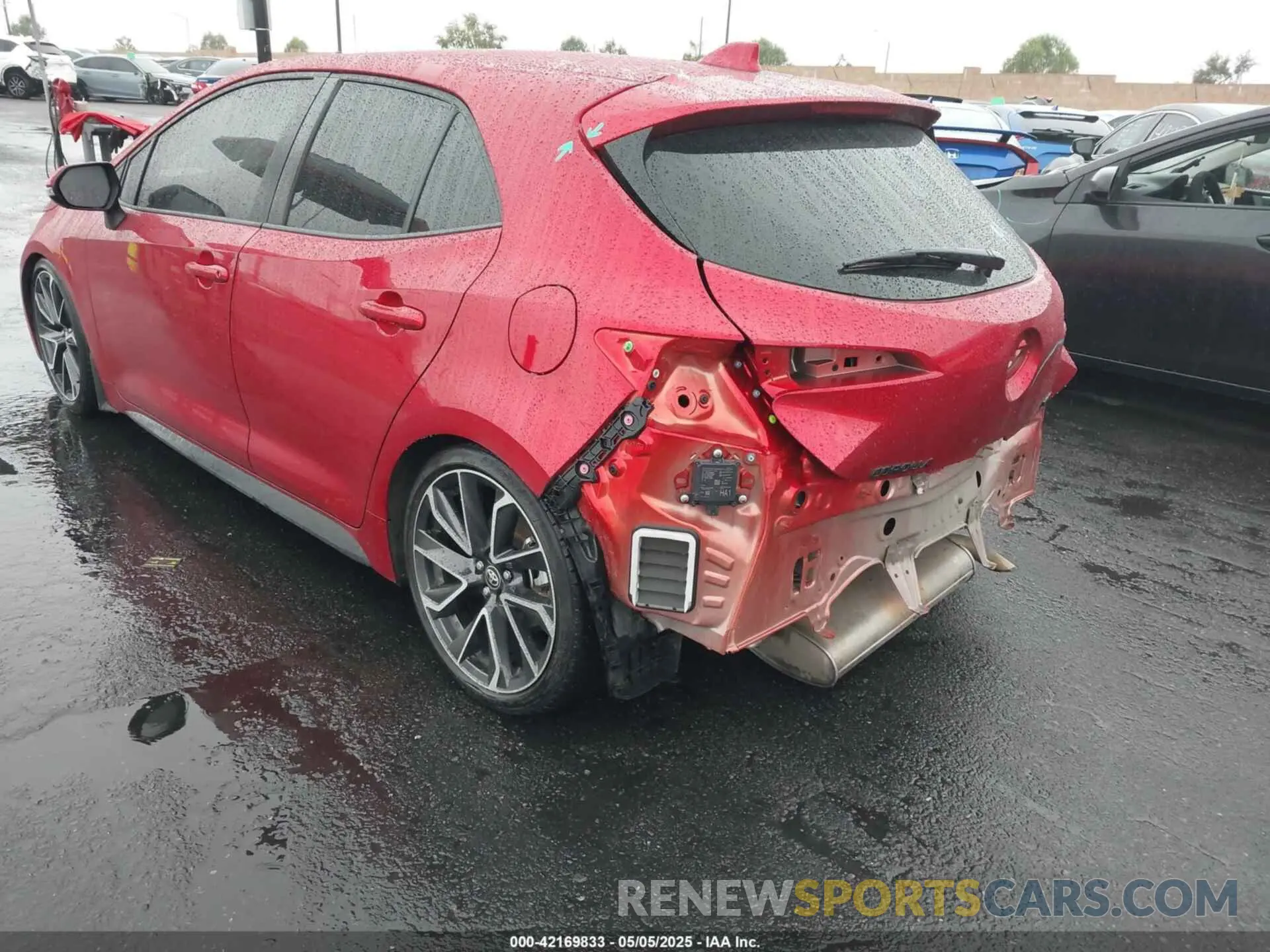 3 fotografías del automóvil dañado JTNA4MBE5N3176861 TOYOTA COROLLA 2022