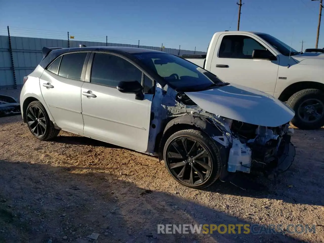 4 fotografías del automóvil dañado JTNC4MBE0N3171950 TOYOTA COROLLA 2022