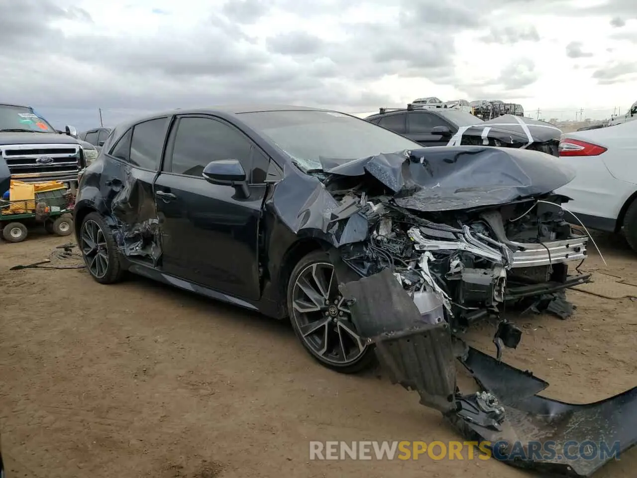 4 fotografías del automóvil dañado JTNC4MBE1N3175490 TOYOTA COROLLA 2022