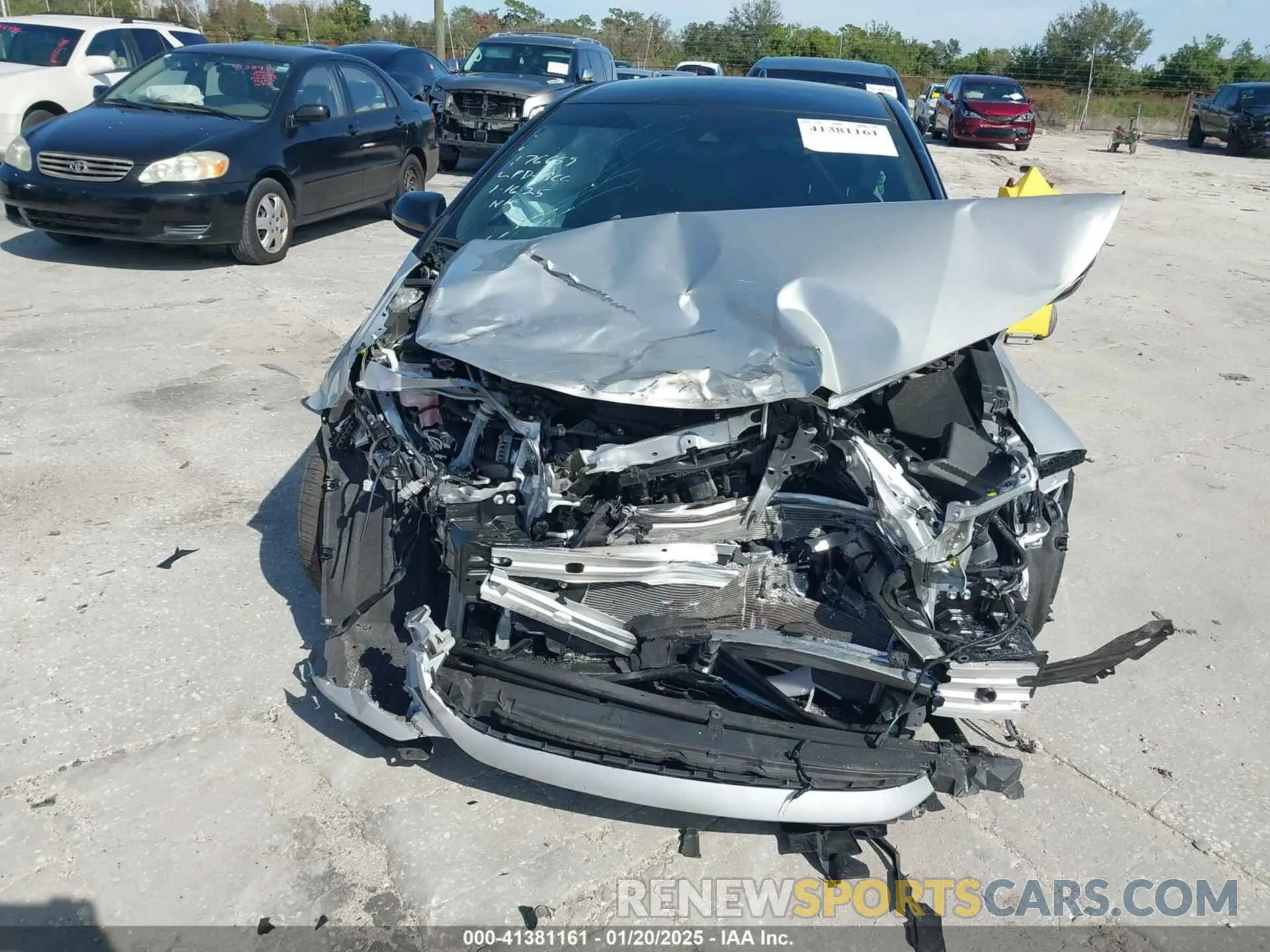 6 fotografías del automóvil dañado JTNC4MBE3N3175331 TOYOTA COROLLA 2022