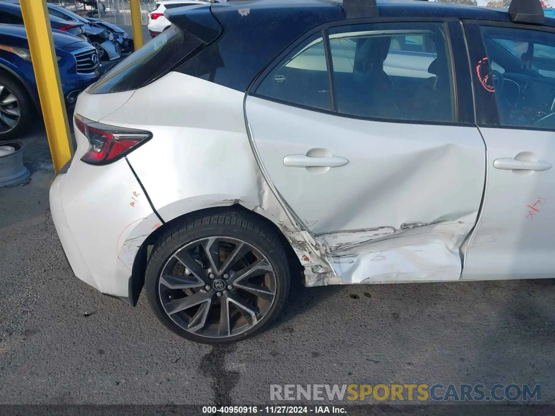 6 fotografías del automóvil dañado JTNC4MBE3N3189522 TOYOTA COROLLA 2022