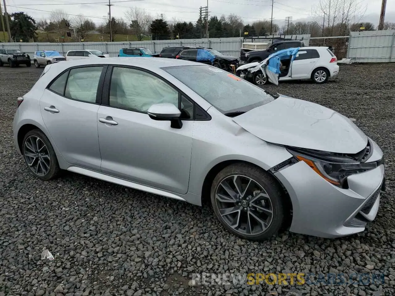 4 fotografías del automóvil dañado JTNC4MBEXN3188237 TOYOTA COROLLA 2022