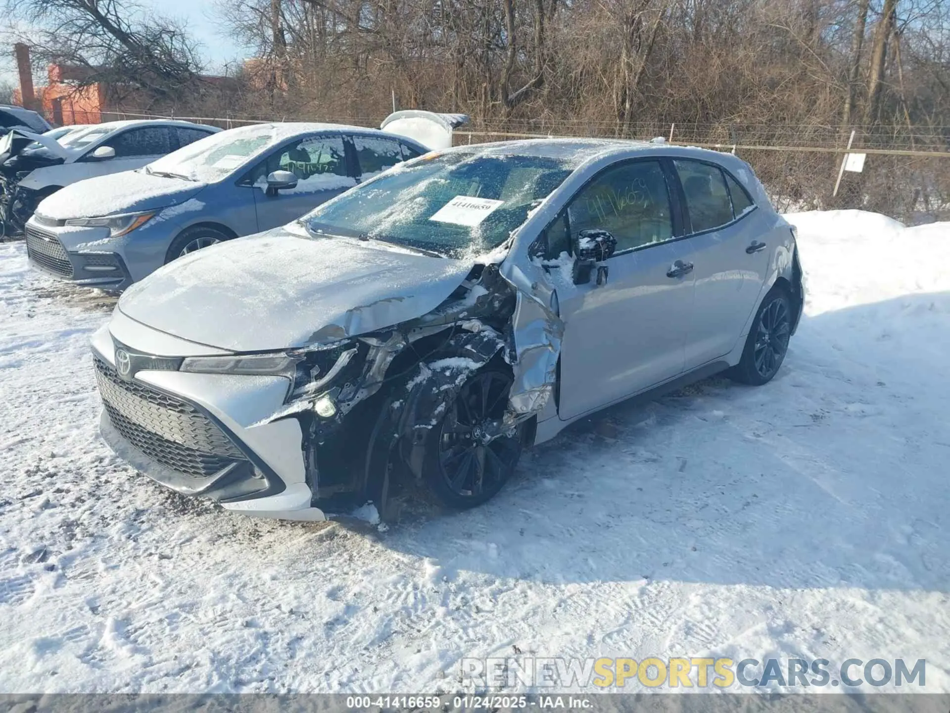 14 fotografías del automóvil dañado JTND4MBE2N3155091 TOYOTA COROLLA 2022