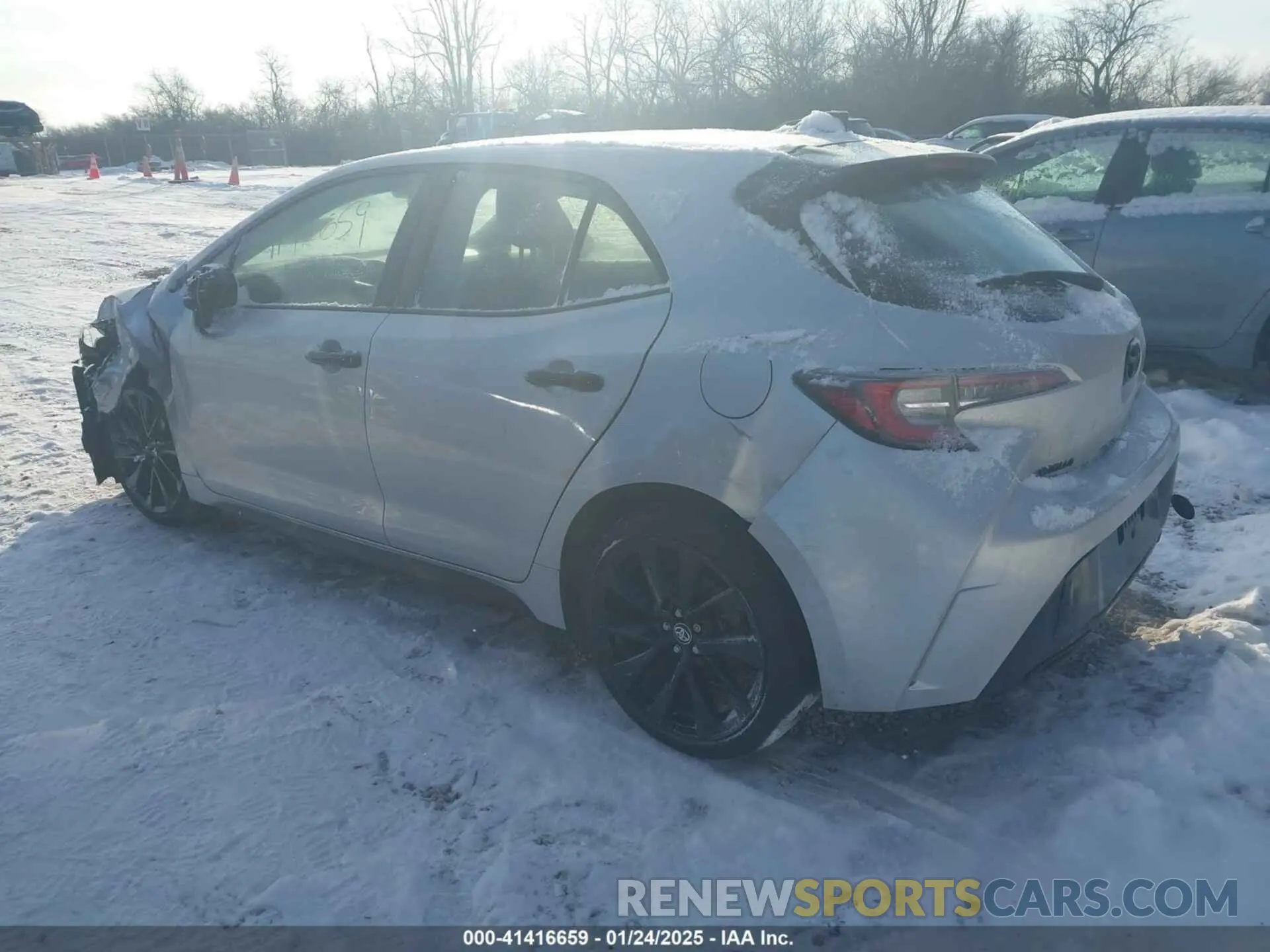 3 fotografías del automóvil dañado JTND4MBE2N3155091 TOYOTA COROLLA 2022