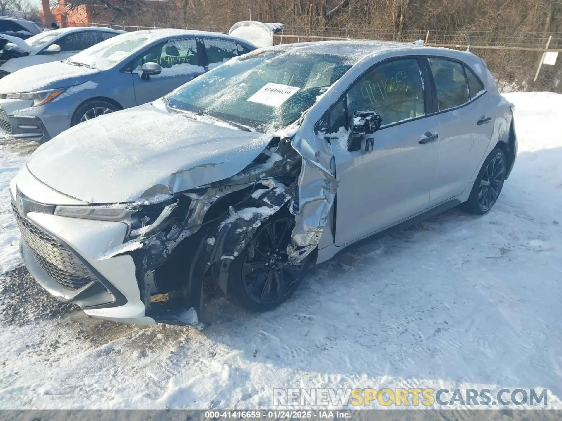 6 fotografías del automóvil dañado JTND4MBE2N3155091 TOYOTA COROLLA 2022