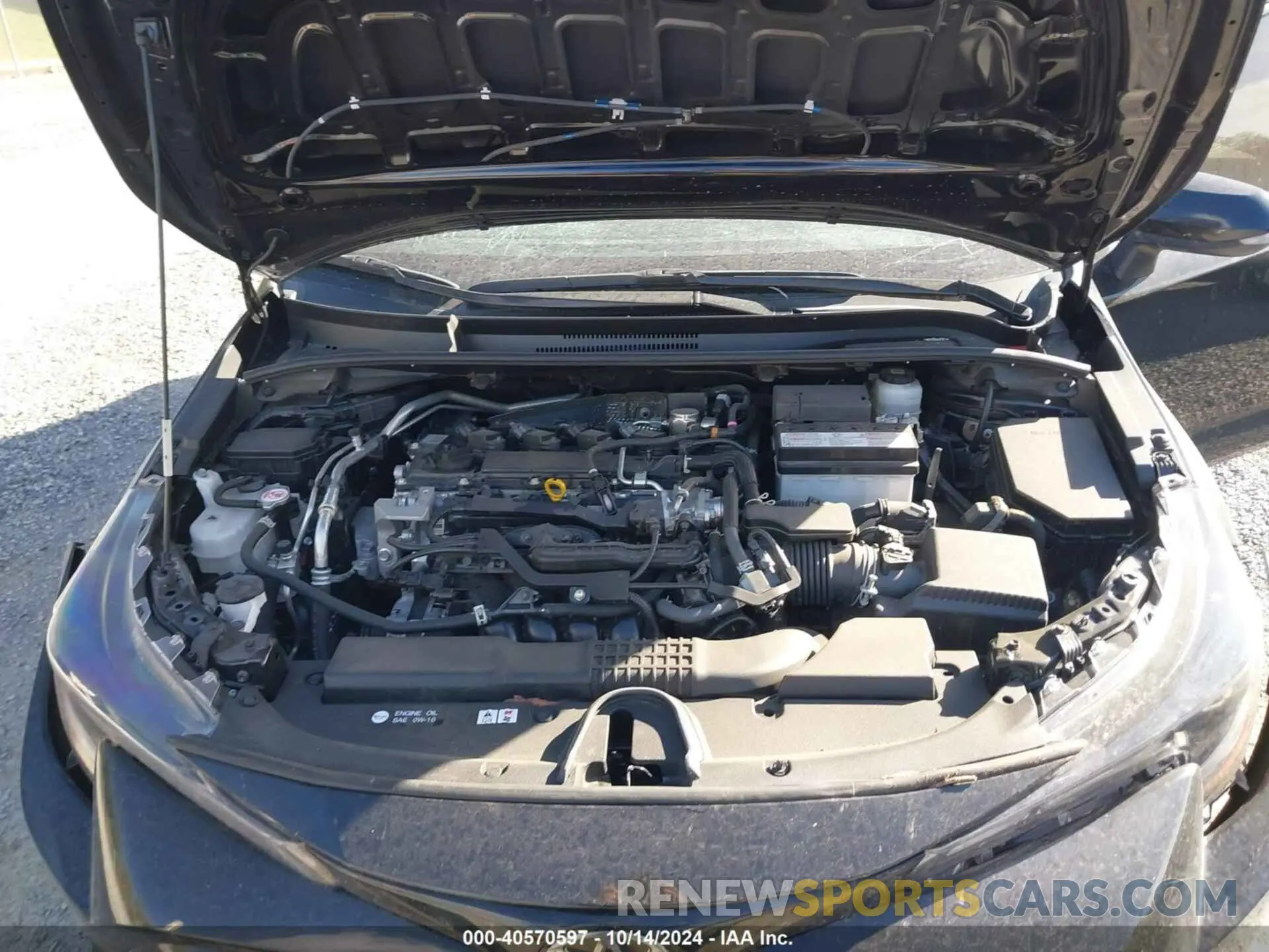 10 fotografías del automóvil dañado JTND4MBE2N3182372 TOYOTA COROLLA 2022
