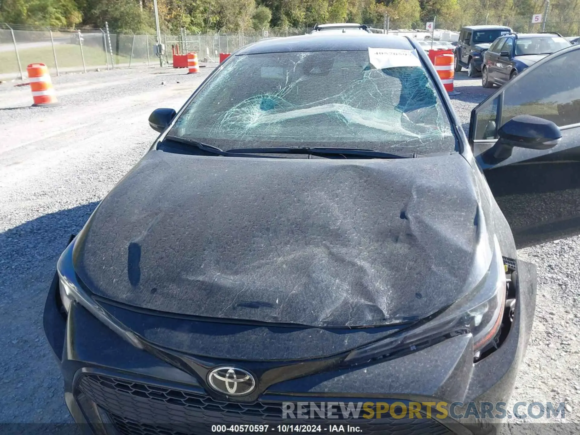 6 fotografías del automóvil dañado JTND4MBE2N3182372 TOYOTA COROLLA 2022