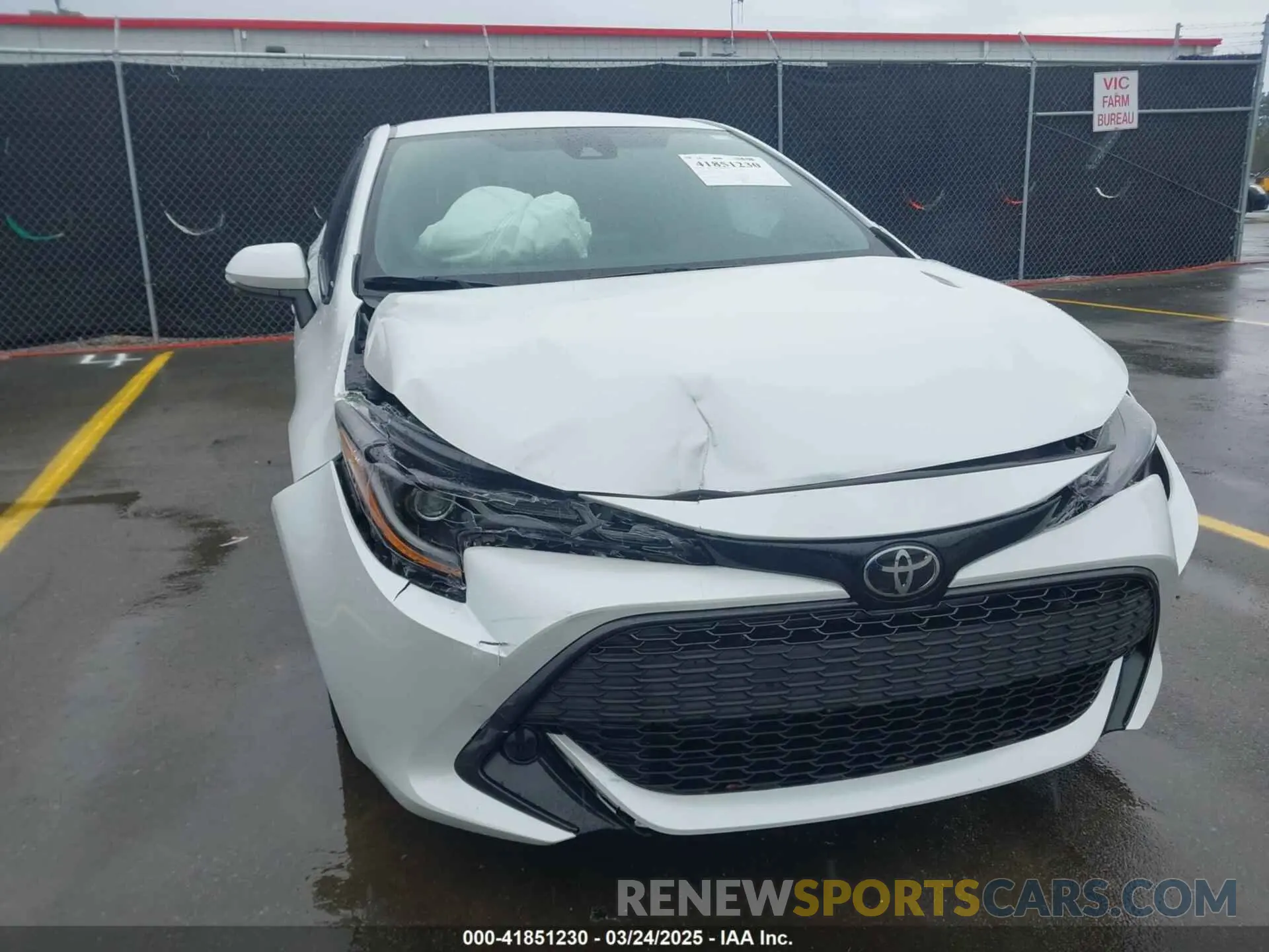 6 fotografías del automóvil dañado JTND4MBE2N3182758 TOYOTA COROLLA 2022