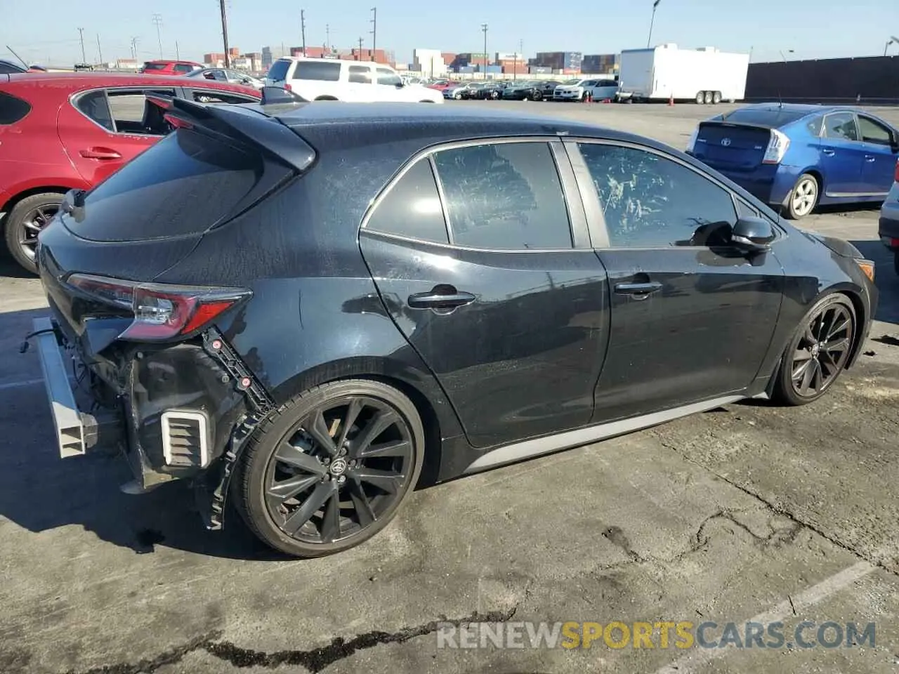 3 fotografías del automóvil dañado JTND4MBE2N3187314 TOYOTA COROLLA 2022