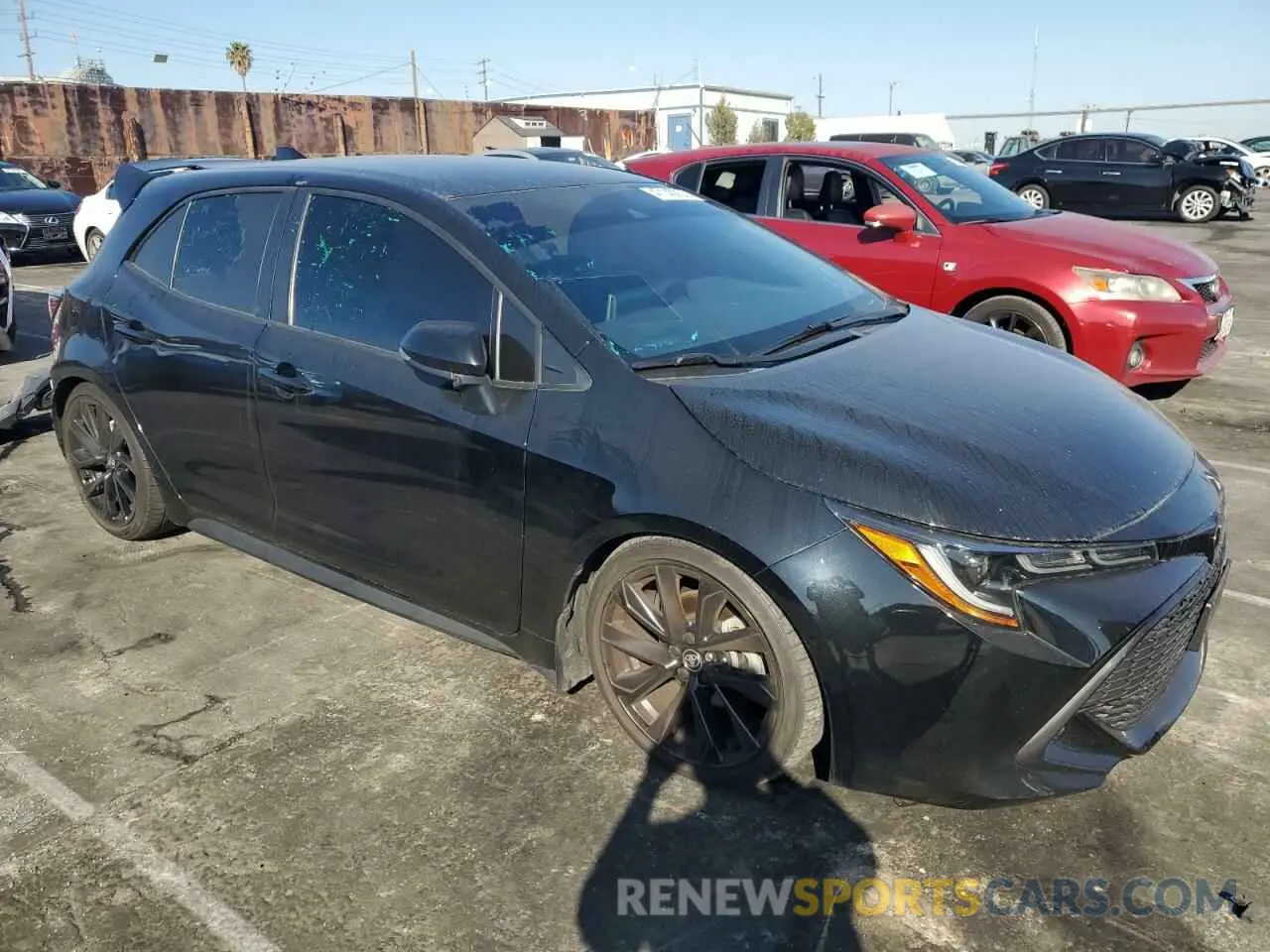 4 fotografías del automóvil dañado JTND4MBE2N3187314 TOYOTA COROLLA 2022