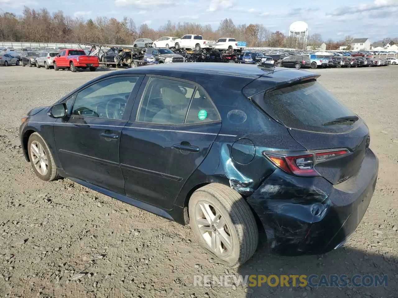 2 fotografías del automóvil dañado JTND4MBE2N3189869 TOYOTA COROLLA 2022