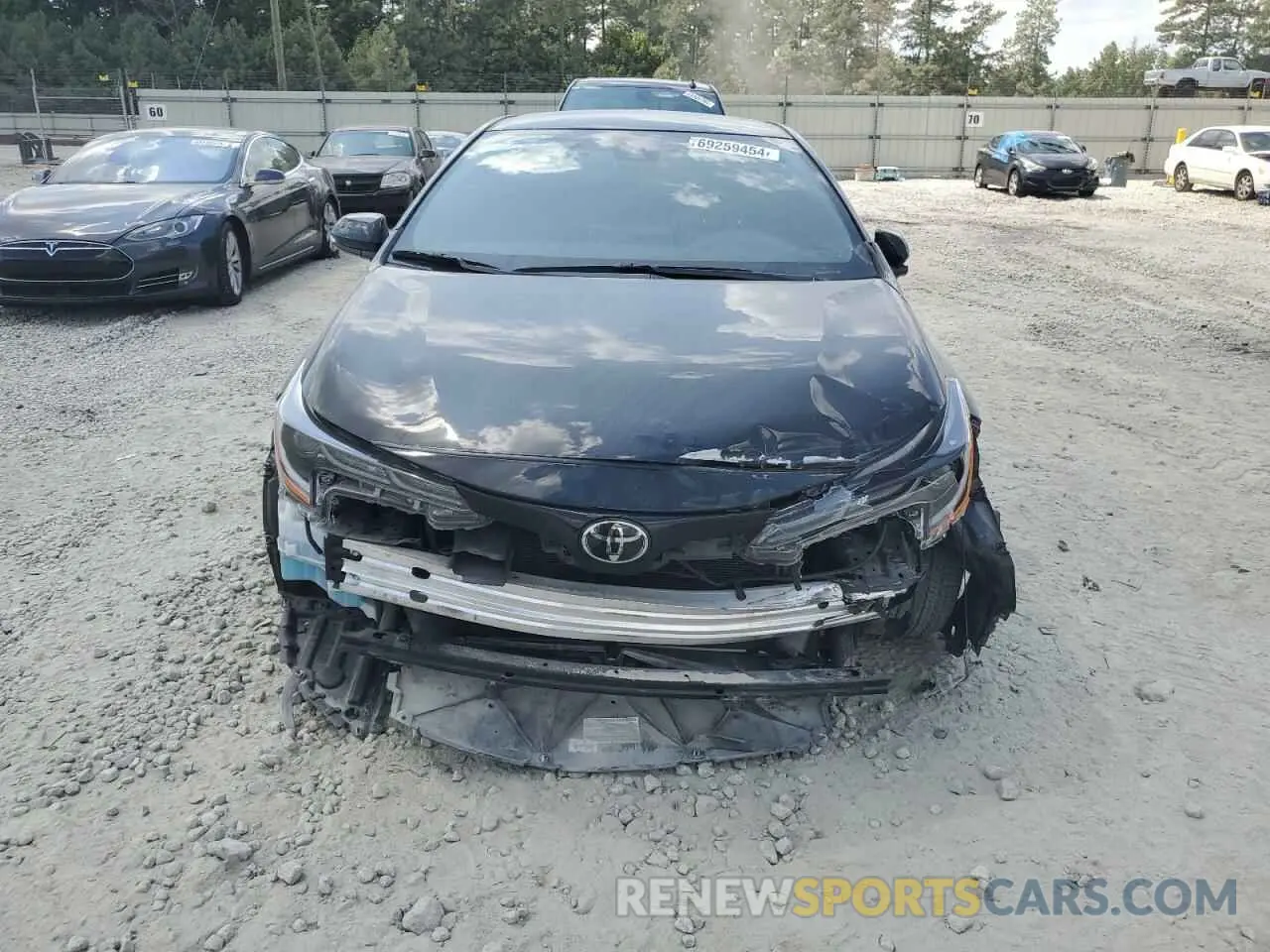 5 fotografías del automóvil dañado JTND4MBE3N3172594 TOYOTA COROLLA 2022