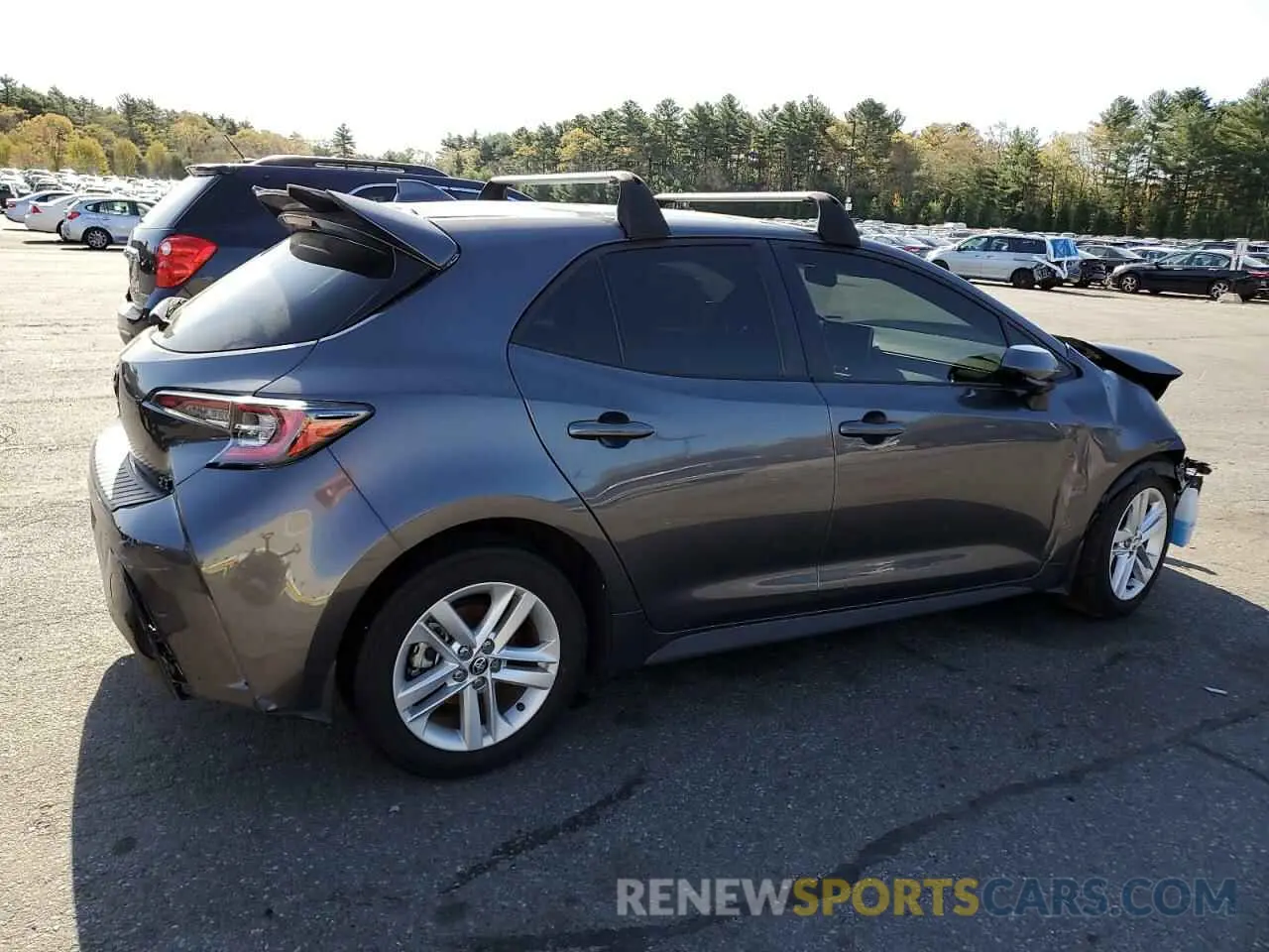 3 fotografías del automóvil dañado JTND4MBE5N3172774 TOYOTA COROLLA 2022