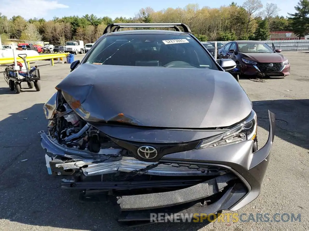 5 fotografías del automóvil dañado JTND4MBE5N3172774 TOYOTA COROLLA 2022