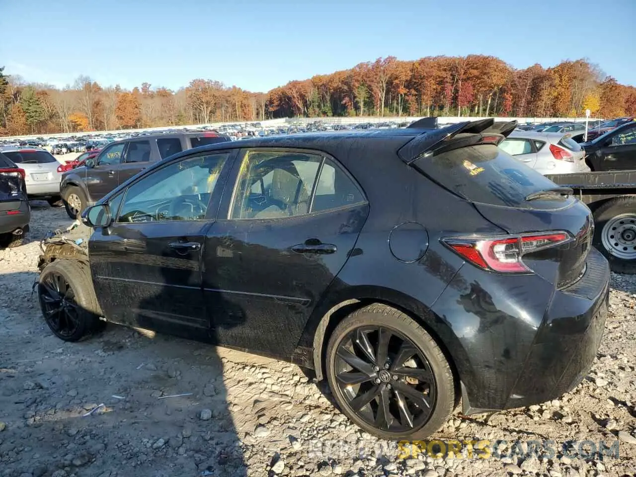 2 fotografías del automóvil dañado JTND4MBE5N3177957 TOYOTA COROLLA 2022