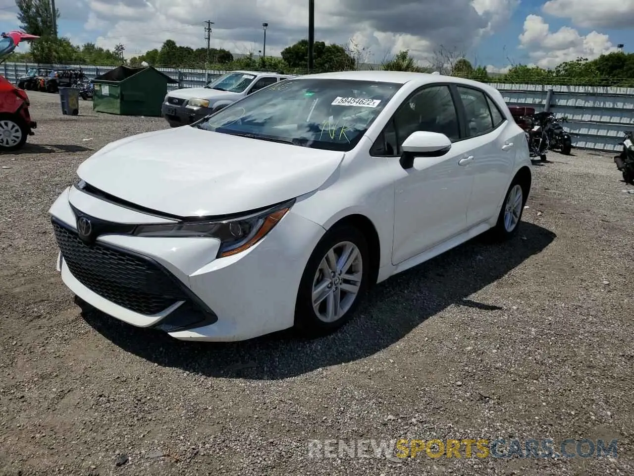 2 fotografías del automóvil dañado JTND4MBE5N3178008 TOYOTA COROLLA 2022