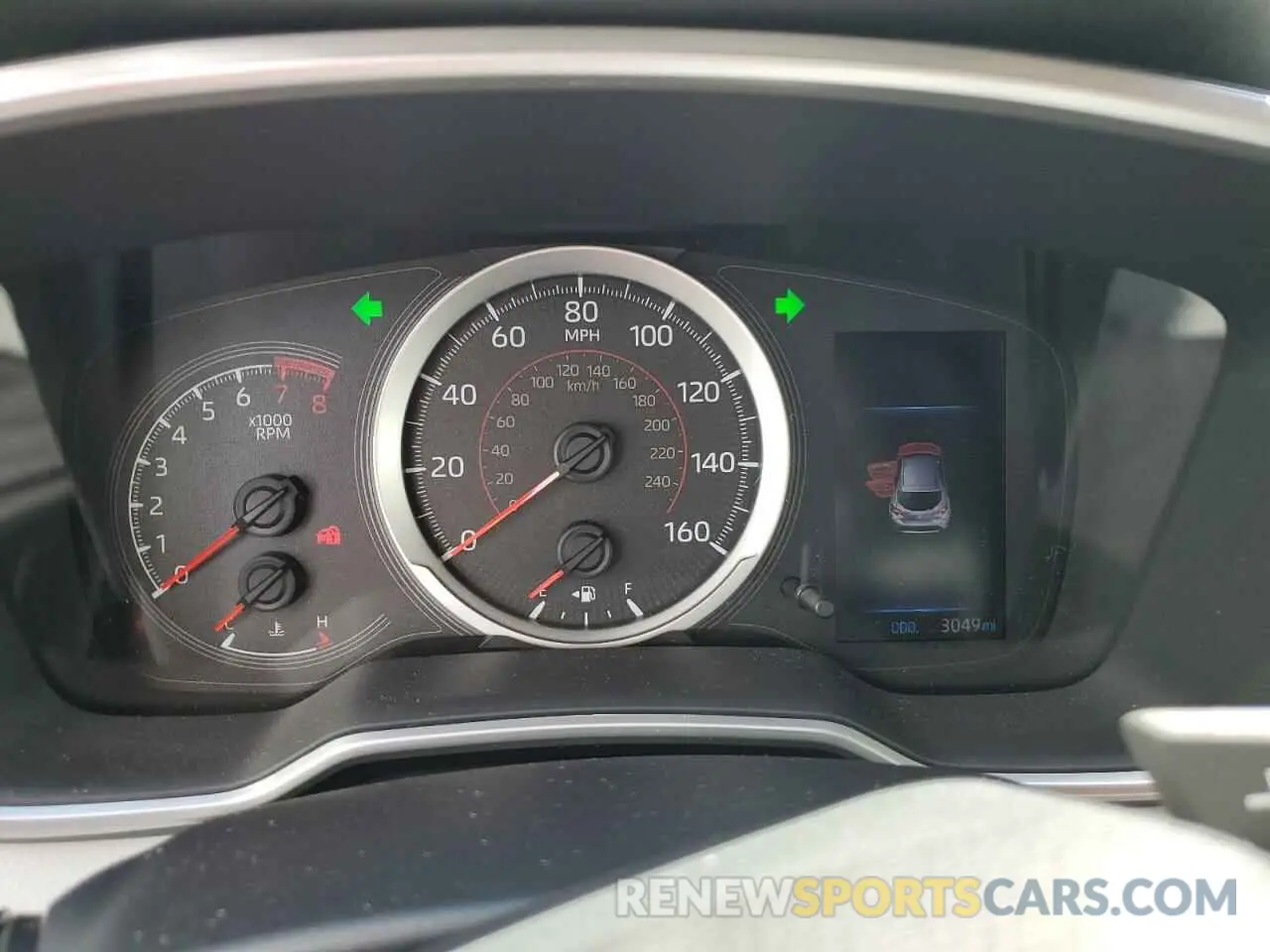 8 fotografías del automóvil dañado JTND4MBE5N3178008 TOYOTA COROLLA 2022