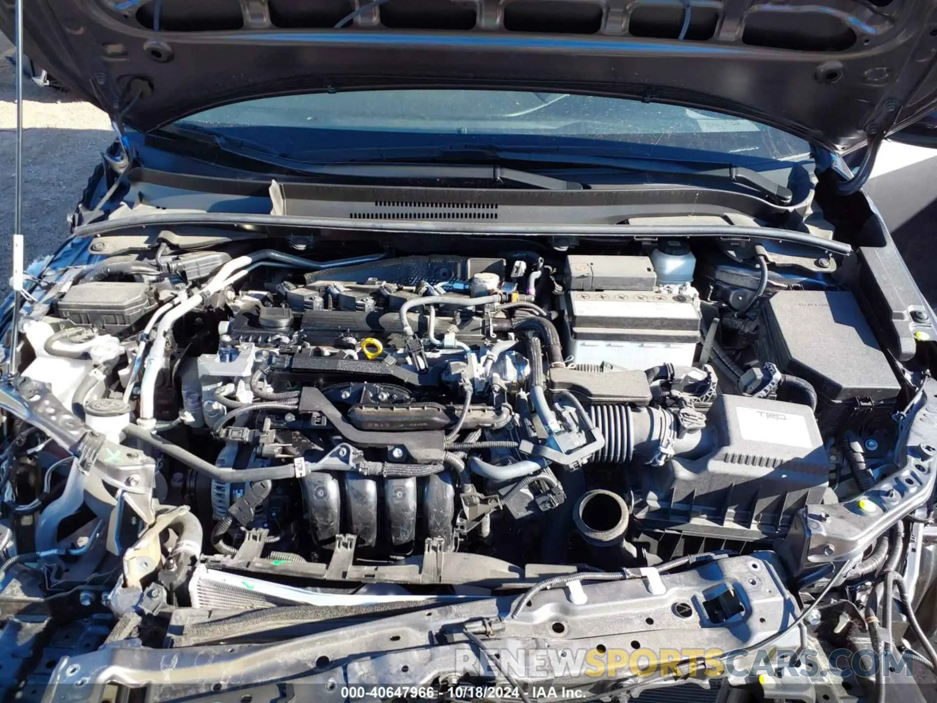 10 fotografías del automóvil dañado JTND4MBE5N3184455 TOYOTA COROLLA 2022