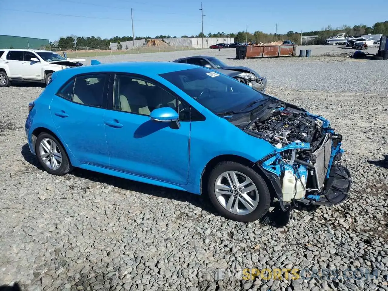 4 fotografías del automóvil dañado JTND4MBE6N3163517 TOYOTA COROLLA 2022