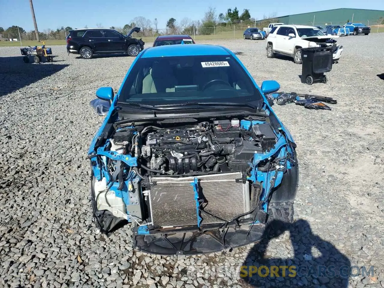5 fotografías del automóvil dañado JTND4MBE6N3163517 TOYOTA COROLLA 2022
