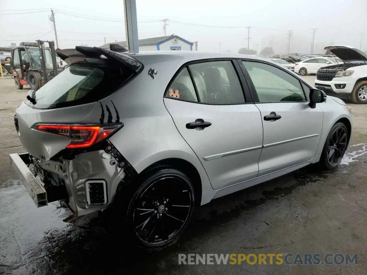 3 fotografías del automóvil dañado JTND4MBE7N3156964 TOYOTA COROLLA 2022