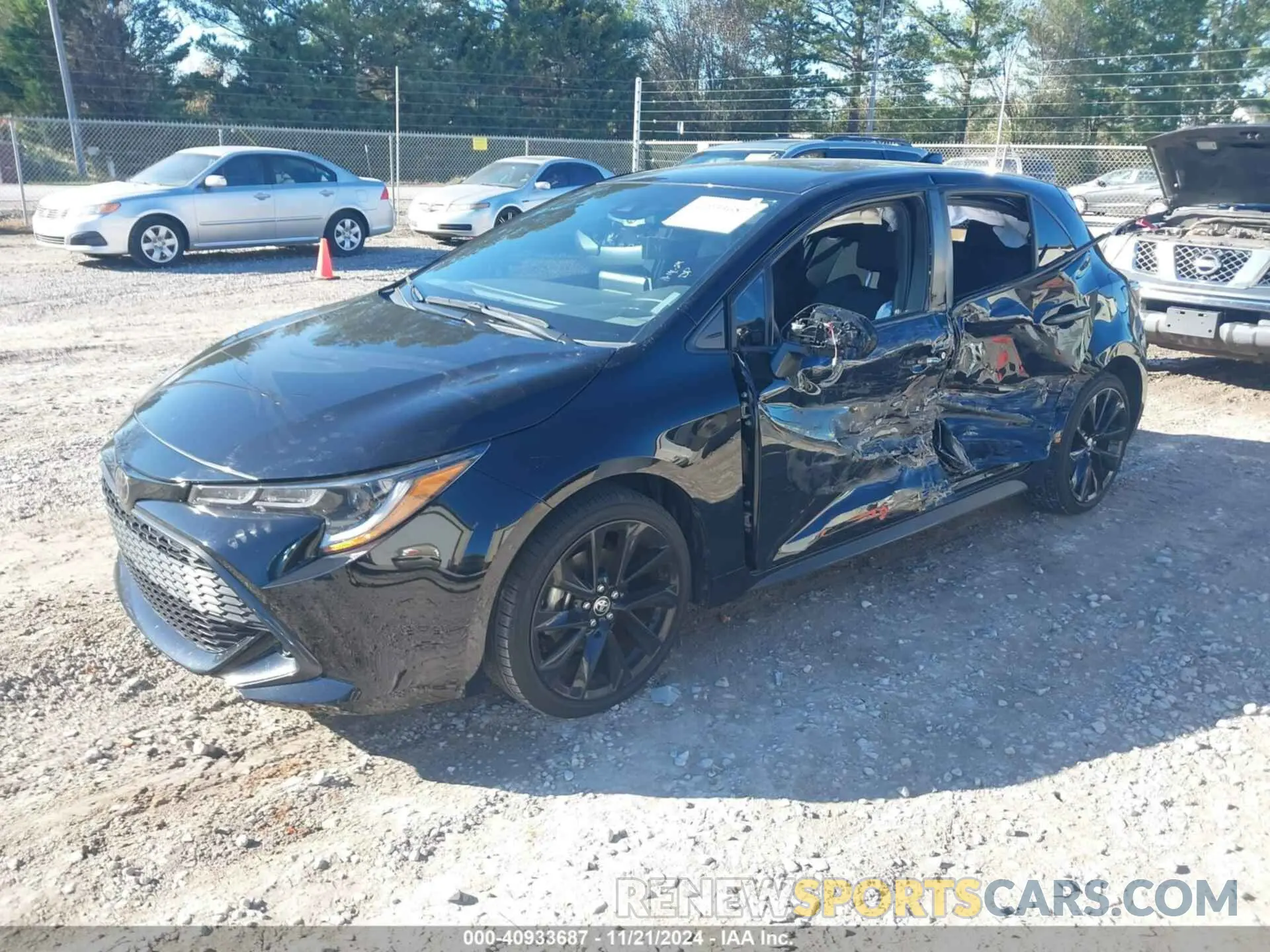 2 fotografías del automóvil dañado JTND4MBE7N3159914 TOYOTA COROLLA 2022