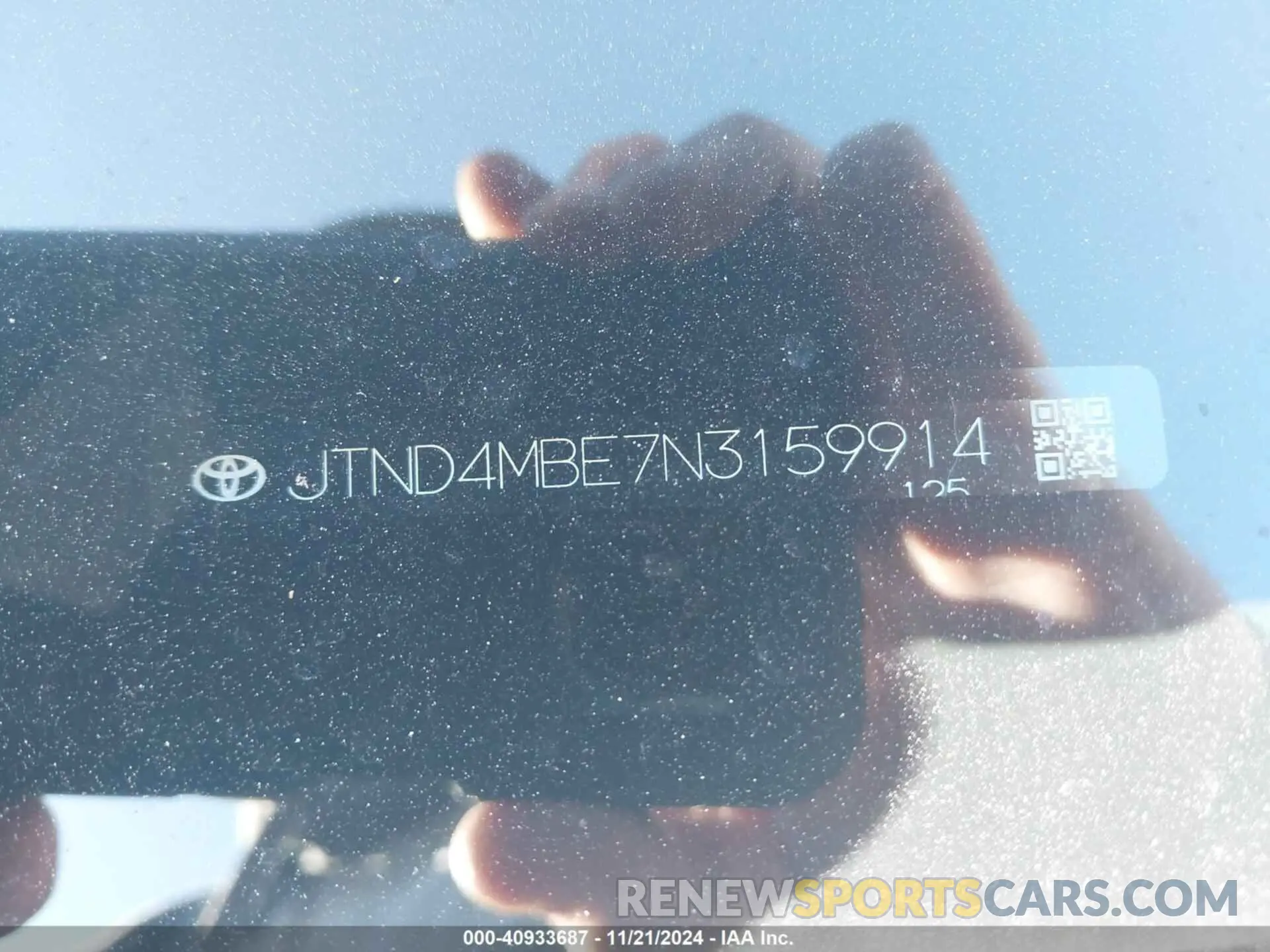 9 fotografías del automóvil dañado JTND4MBE7N3159914 TOYOTA COROLLA 2022