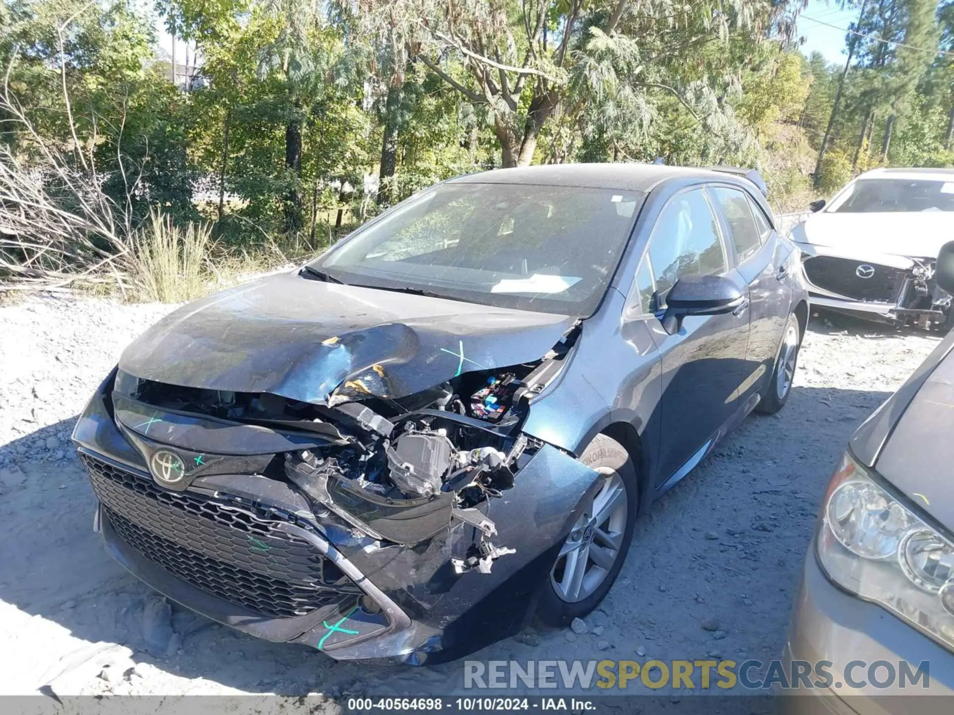 2 fotografías del automóvil dañado JTND4MBE7N3184814 TOYOTA COROLLA 2022