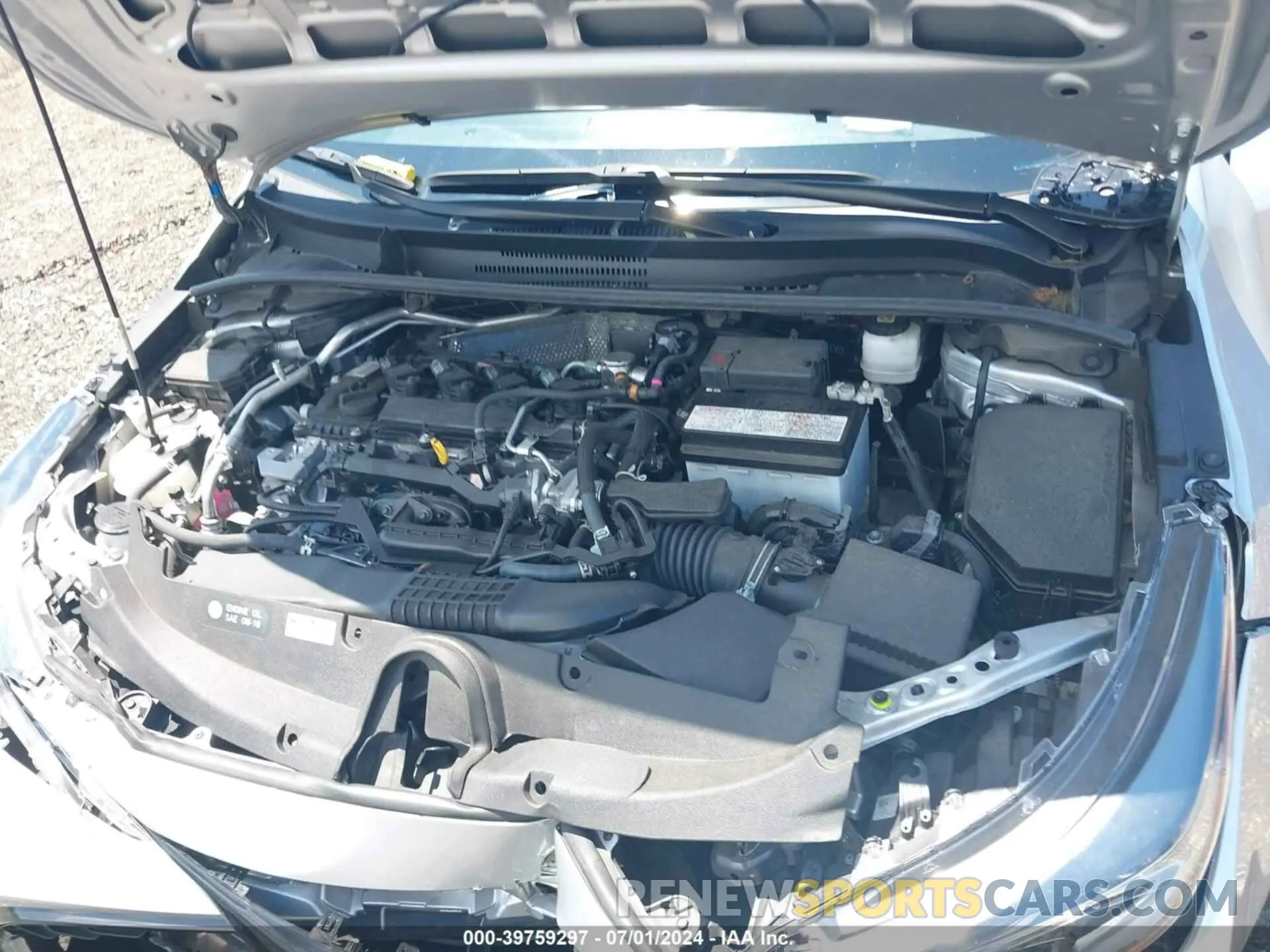 10 fotografías del automóvil dañado JTND4MBE7N3187728 TOYOTA COROLLA 2022
