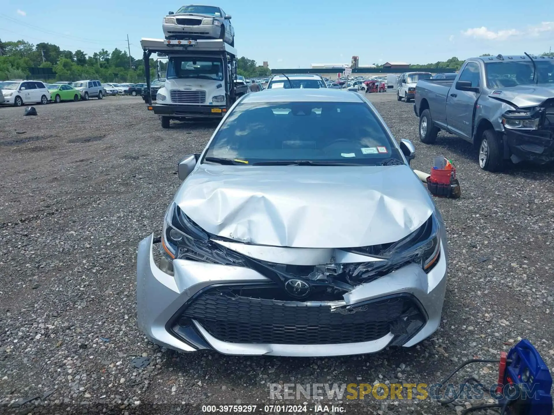 12 fotografías del automóvil dañado JTND4MBE7N3187728 TOYOTA COROLLA 2022