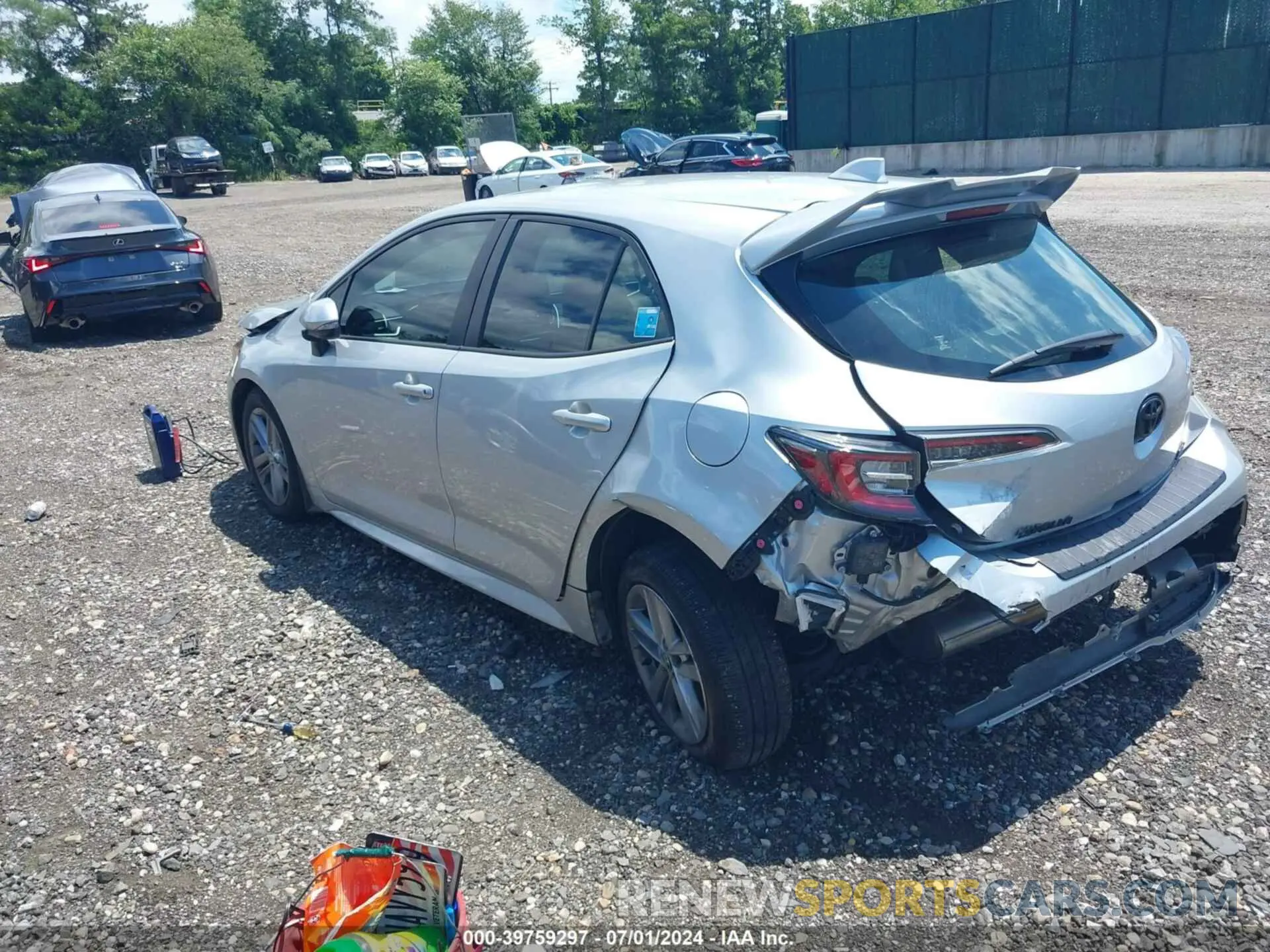 3 fotografías del automóvil dañado JTND4MBE7N3187728 TOYOTA COROLLA 2022