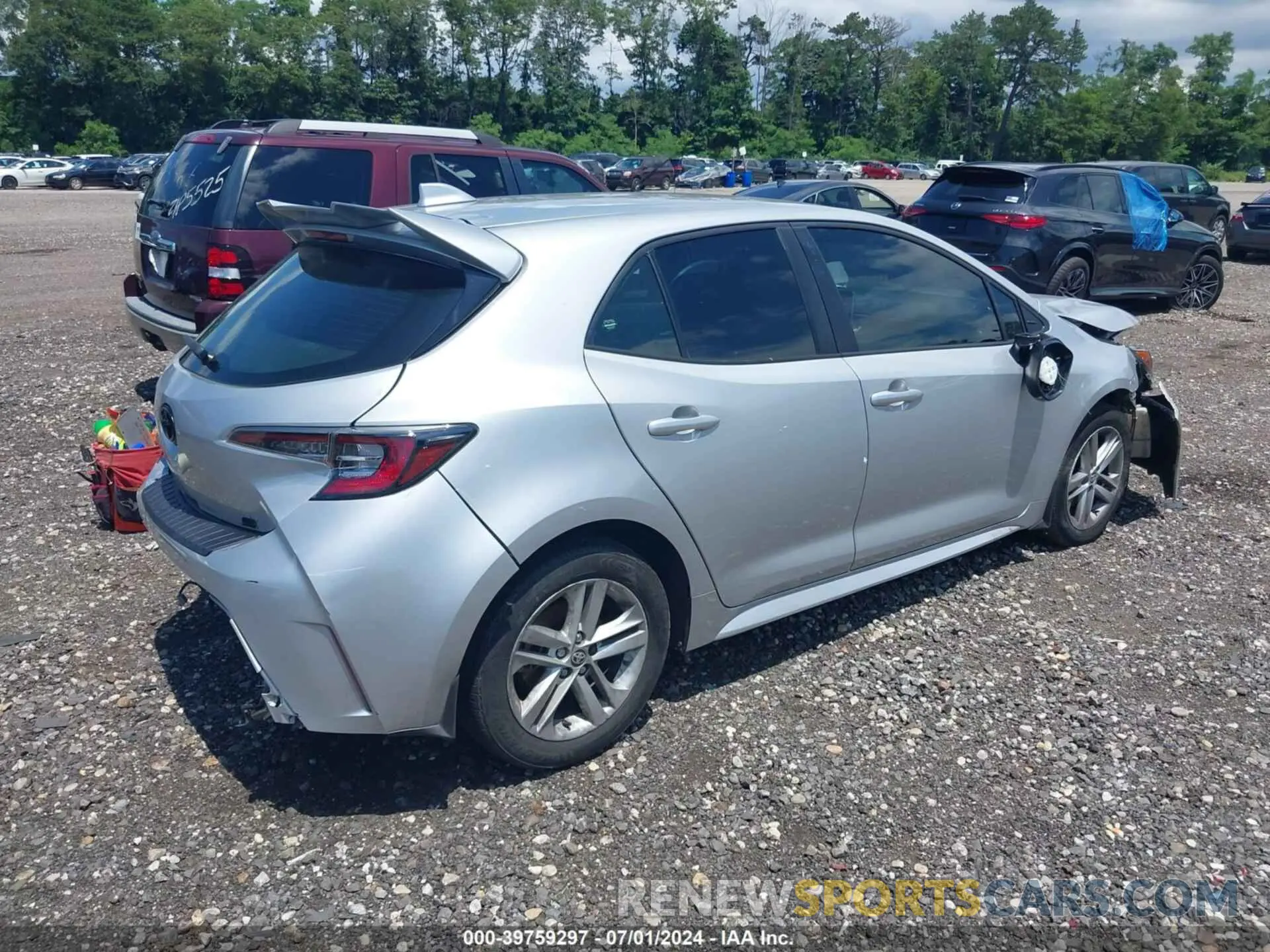 4 fotografías del automóvil dañado JTND4MBE7N3187728 TOYOTA COROLLA 2022